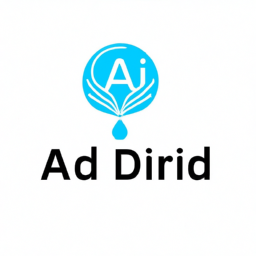 design a logo for aidrop which is ai assistant, make logo modern